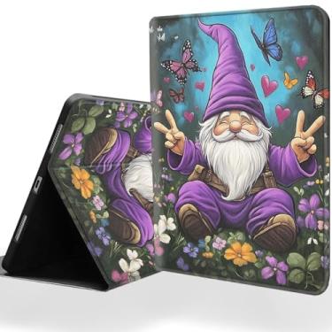 Imagem de DSRGRGFDJ Capa para tablet para iPad Air de 11 polegadas M2 (2024), iPad Air 5ª/4ª geração de 10,9 polegadas com função magnética automática despertar/hibernar e suporte ajustável em vários ângulos