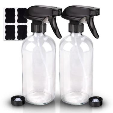 Imagem de Frasco de spray de vidro Wedama Clear 500mL (pacote com 2)