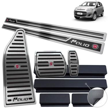 Imagem de Descanso Pedaleira Auto Soleira Preto Fiat Palio 2012 A 2017