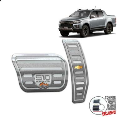 Imagem de Pedaleira Automático Chevrolet S10 High Country 2022 Prata