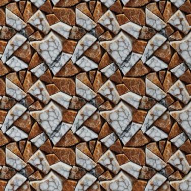 Imagem de ESSMOKO Papel de parede PVC material impermeável estilo pastoral 3D pedra parede decoração sala de estar autoadesivo papel de parede marrom 45 * 500 cm