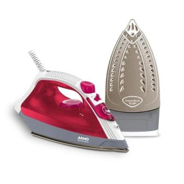 Imagem de Ferro de Passar Roupa a Vapor e a Seco Arno - Steamgliss Rosa 110V OU 