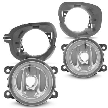 Imagem de Kit Farol De Milha Vidro Com Suporte Duster Oroch 2013/16
