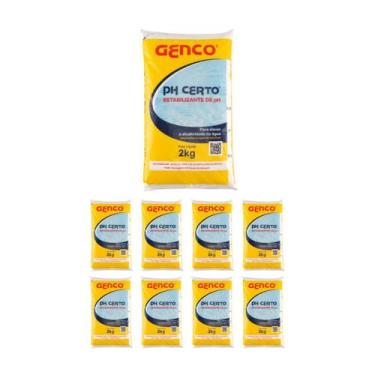 Imagem de Kit 9 Ph Certo Elevador Alcalinizante Piscinas 2kg - Genco
