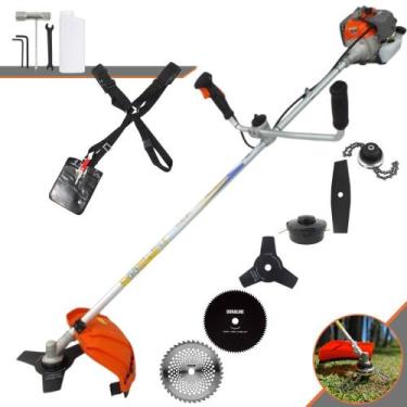 Imagem de Roçadeira Cortador de Grama Vulcan VR330-P À Gasolina 2T 33cc 1,2HP 10