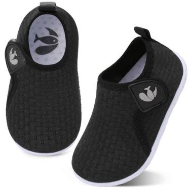 Imagem de Sapatos aquáticos FEETCITY Blue Mermaid para bebês de 2,5 a 3 anos