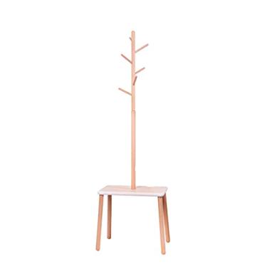 Imagem de Cabideiro vertical para cabide doméstico dois em um para trocar sapatos no chão, quarto, sala de estar, corredor, canto, prateleiras, cabide de escritório, usado em corredores, quartos, escritórios (D