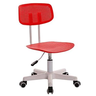 Imagem de TLTDSMYF Cadeiras de secretária de escritório cadeira de escritório cadeira de escritório ajustável em altura cadeira de computador confortável elevável e giratória polias cadeiras executivas suporte
