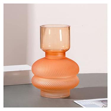 Imagem de Vaso de vidro arranjo de flores bola hidropônica artigos de flores de vidro decoração de sala de estar para casa vaso de mesa garrafa decoração de casa vaso (cor: 2) (1)