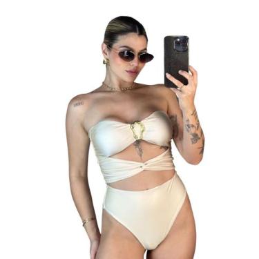 Imagem de Maiô Noronha Com Bojo E Alças Removíveis Argola Orgânica - Maré Maré, 