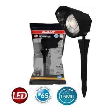 Imagem de Kit 5 Espeto Jardim Luminaria Led 5w Ambar 2200k Ip65 Avant