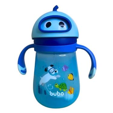 Imagem de Copo Infantil Mergulho Com Alça E Canudo 300Ml 16938 - Buba