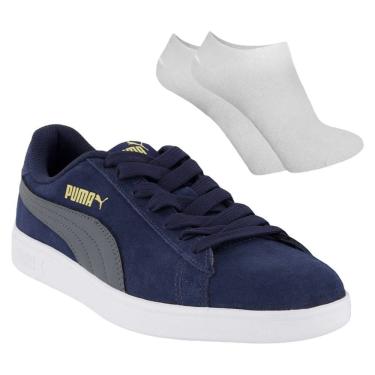 Imagem de Kit Tênis Puma Smash V2 BDP Unissex + Par De Meia
