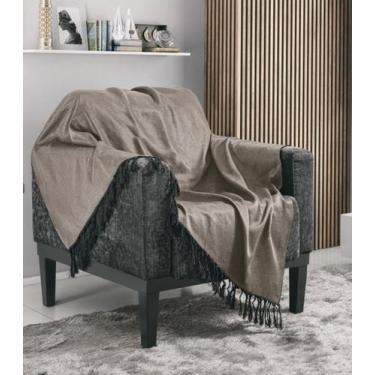 Imagem de Manta Para Sofá 1,70m x 1,40m Turim Adomes Bege, UN, Bege