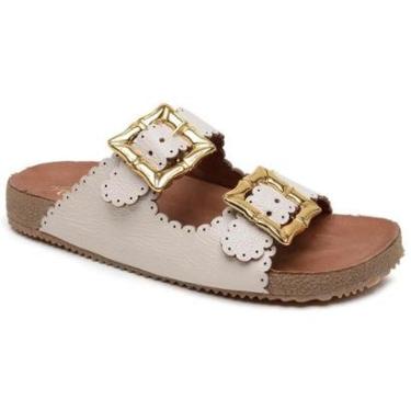 Imagem de Papete Sandália Feminina Atenas Ultra Leve Couro Legítimo Confortável Verão-Feminino