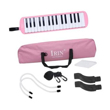 Imagem de menolana infantil com estojo, conjunto completo, fácil de usar, portátil, teclado musical, brinquedo para amigos, iniciantes, presente, Rosa