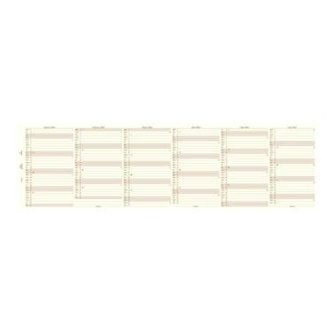 Imagem de Filofax Recarga de calendário diário, tamanho de bolso, agenda anual vertical, papel creme de algodão, inglês, 2026 (C68208-26)