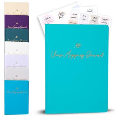 Imagem de Graceful By Design Diário de mapeamento de versículo da Bíblia de linho (azul-petróleo, B5 (17,8 cm x 25,4 cm))