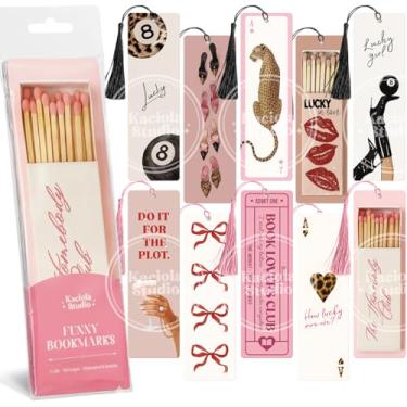 Imagem de Kaciola Studio 10 marcadores atrevidos, marcadores engraçados para mulheres, presentes de dupla face, presentes fofos para leitoras de romance, amigas e meninas