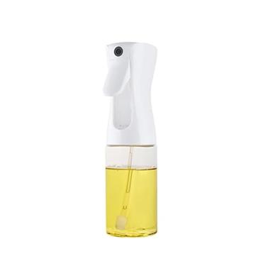Imagem de Borrifador de Óleo 200 ml para Cozinha – Spray de Óleo Recarregável, Garrafa Transparente em Vidro, Ideal para Azeite, Vinagre e Molhos(branco)