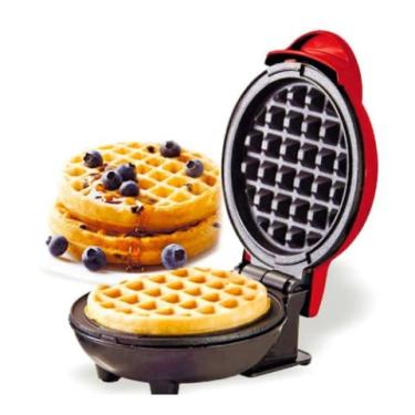 Imagem de Máquina Elétrica Automática para Waffles e Panquecas Mini Compacta 110V