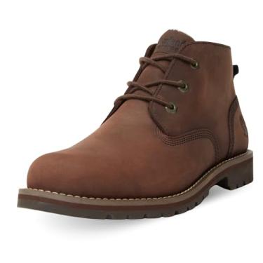 Imagem de Timberland A2NW2 Tênis masculino impermeável Chukka Bo Larchmont, Marrom, 40