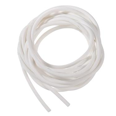 Imagem de Tira de vedação de espuma de silicone, 4,5 mm (0,18") de diâmetro 5 metros (16,41 pés) de borracha de borracha longa fita redonda de borracha sólida para junta DIY, armazém, almofadas, tubos de espuma