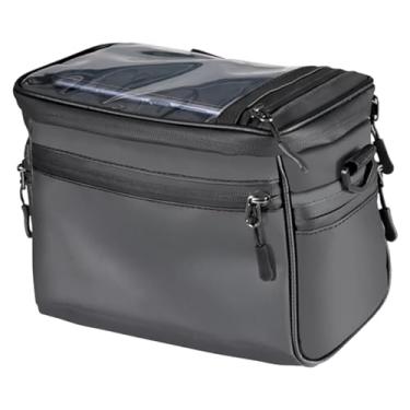 Imagem de kowaku Bolsa Transparente para Guidão de Bicicleta com Tela Sensível Ao Toque, à Chuva E com Cesta Frontal.