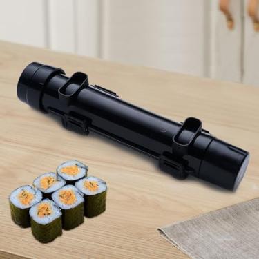 Imagem de Bazuca de rolo de sushi, kit de fabricação de sushi, molde de rolo Musubi, tubo de fabricação de musubi para rolo de artesanato com carne de arroz e legumes, ferramenta de cozinha para entusiastas