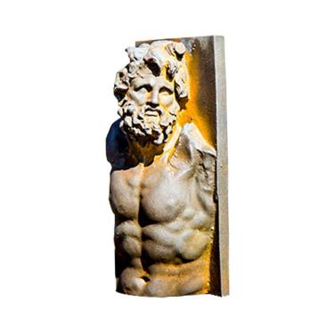 Imagem de Escultura Greek Titan Hercules Resin 12cm com pó de ferro
