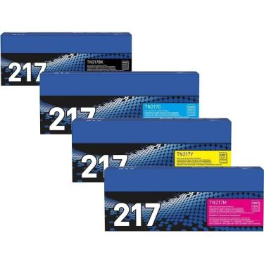 Imagem de Kit 4 Toner Brother Tn-217 Tn217 Mfc-l3750cdw Hll3210cw Dcp-l3551cdw Original