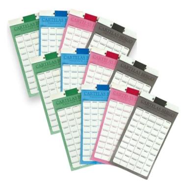 Imagem de Kit 10 Cartelas Rifa C/ 50 Nomes Pacote Ação Sorteio Evento