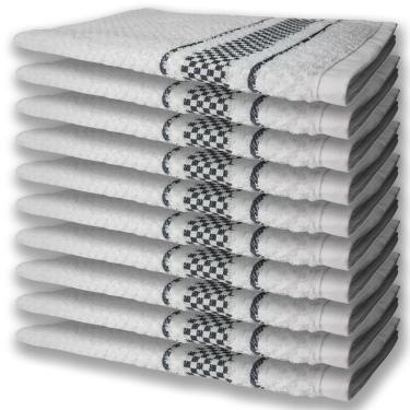 Imagem de 10 Panos De Prato Atoalhado Felpudo Preto