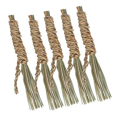 Imagem de Acouto Ervas Marinhas Mastigar Varas Coelhos 5 Peças Papagaios de Estimação Ervas Marinhas Mastigar Brinquedos Pequenos Coelhos Brincando Varas Brinquedos Suprimentos para Animais de (Vara de mascar