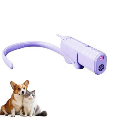 Imagem de Secador de pelos para cães mãos livres, secador de pescoço para pendurar no pescoço com 3 configurações de fluxo de ar e 3 níveis de velocidade, secador de pelos portátil para animais de estimação de