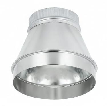 Imagem de ZOWZEA Redutor de duto de 30,5 cm a 17,8 cm, redutor de dutos de ar, aumentador, adaptador de duto de ar ou redutor de tubo de metal redondo para sistemas de ventilação de banheiro e cozinha