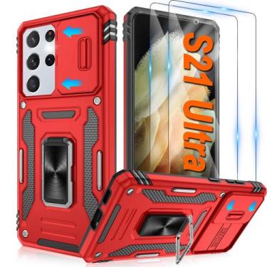 Imagem de Capa ATUMP para Samsung Galaxy S21 Ultra 6,8" vermelha 360