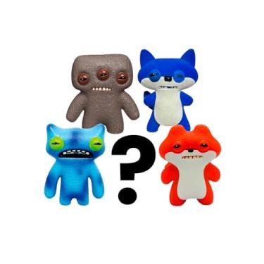 Imagem de Candide, Fuggler, Kit com 5 Mini Bonecos, Marrom, Tie-Dye, Azul e Vermelho, Miniaturas - 6 cm