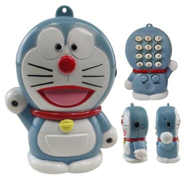 Imagem de Mini Telefone Fixo Gato Doraemon Mesa C Headset Microfone