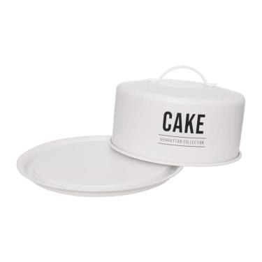 Imagem de Boleira Cúpula Bolo 28,5Cm Cake Tampa E Alça Manhattam Aço