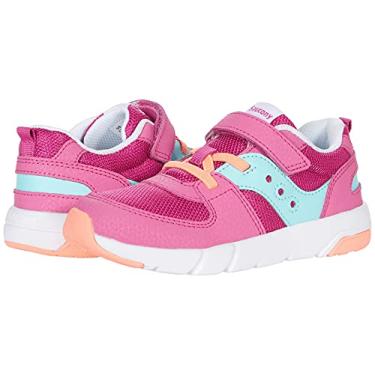 Imagem de Saucony Tênis infantil unissex Jazz Lite 2.0, Fúcsia/Turque, 5 Little Kid