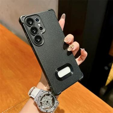 Imagem de Capa de TPU macio para Samsung Galaxy S25 Ultra S24 plus S23 FE A15 A36 A16 A06 A55 5G com proteção para lente de câmera, preta, para Galaxy A06