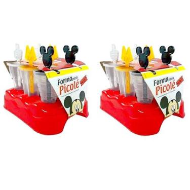 Imagem de Kit Forma de Picolé do Mickey com 12 Forminhas com Palito Especial - P