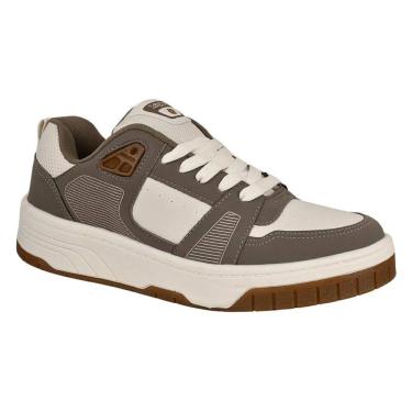 Imagem de Tênis Logus Masculino Champanhe Rato Casual  Solado Alto