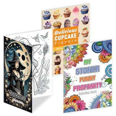 Imagem de Livro de colorir para adultos, 30 estampas por livro incluídos mandala, piratas, fadas/dragões/monstros, presentes para alívio da ansiedade - Livros de colorir perfeitos para aliviar o estresse