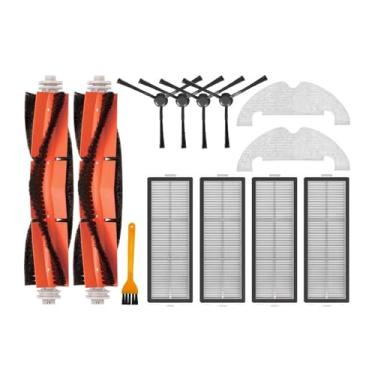 Imagem de Compatible With Xiaomi Dreame Bot D10 Plus RLS3D Robot Vacuum Cleaner Replacement Parts Accessories Main Side Brush Hepa Filter Mop Dust Bag(Burgundy)