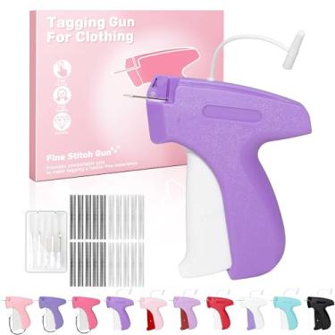 Imagem de Epritliber Pistola de costura para roupas, pistola de etiquetagem para roupas, micro ponto costurado para roupas, fixador rápido de roupas, mini pistola de costura de ponto portátil: 6 agulhas, 2000