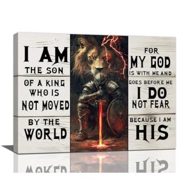 Imagem de Olivine Arte de parede cristã versículo bíblico imagens de escrituras decoração de parede, pinturas de leão de Judá, impressões em tela de Deus, arte emoldurada para banheiro, quarto, sala de estar