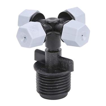 Imagem de aqxreight 10pcs 4 Saídas Micro Spray Sprinklers Bicos Atomizadores de Jardim 1/2 Rosca Macho, Saída de água Uniforme, Distância Distante, Bom Efeito de Pulverização, e