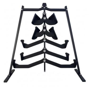 Imagem de Kit Puxadores de Musculação Academia com Rack Organizador Anatomico MedPoint